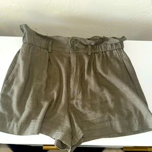 Guess Linen High Waisted Shorts